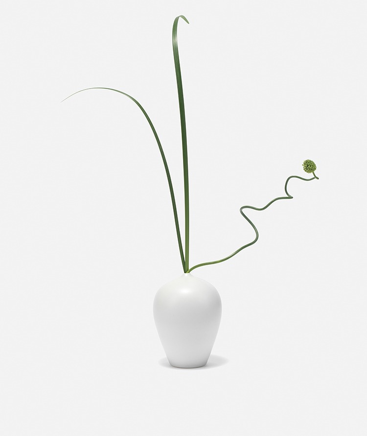 입구가 좁은 화병 Vase For A Flower S (White)