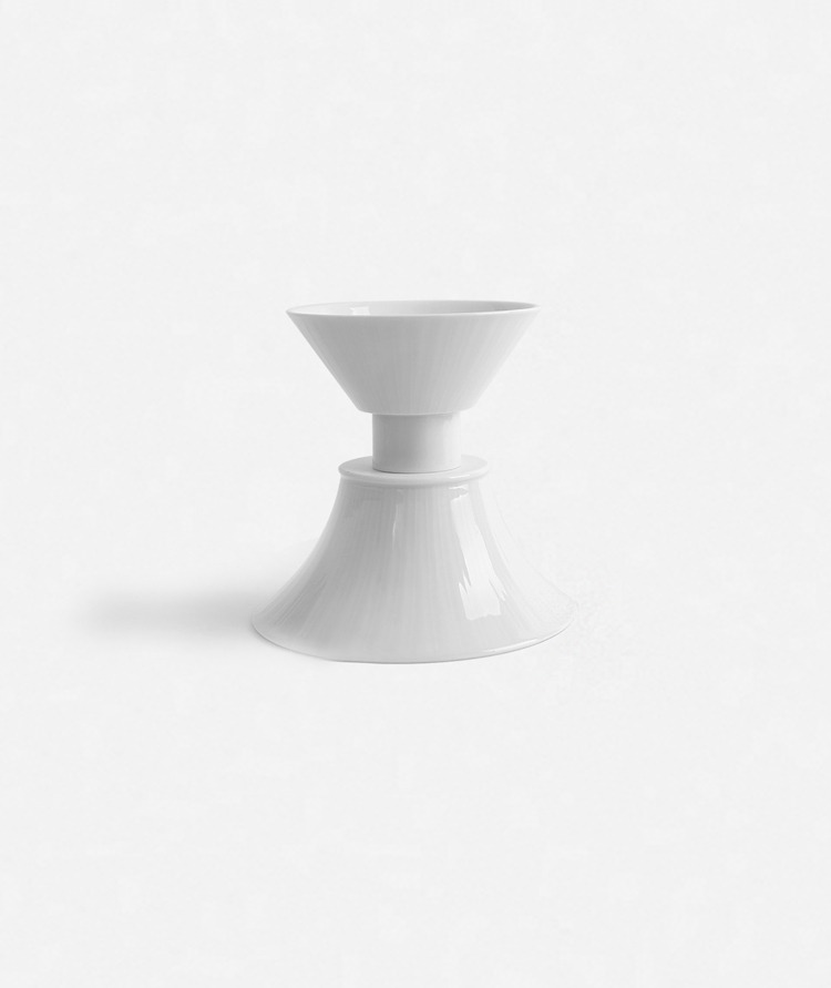 나팔 줄무늬 디저트 볼 Trumpet-shaped Pattern Dessert Bowl